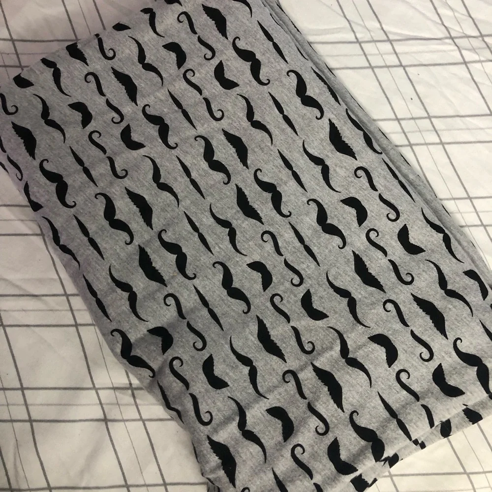Mustache infinity scarf